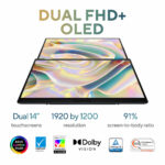 ASUS Zenbook Duo OLED UX8406MA-QL551WS Display